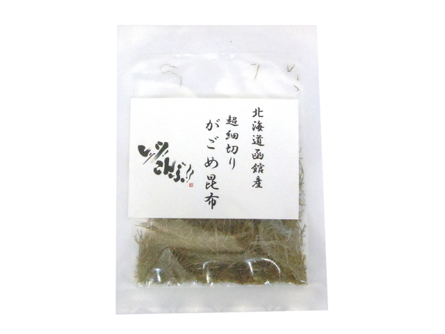 ねばりの成分が便秘にはよいと言われてます。北海道函館産チョウほそぎりガゴメ昆布七グラム