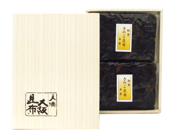 茸昆布四百グラム二袋化粧箱いり