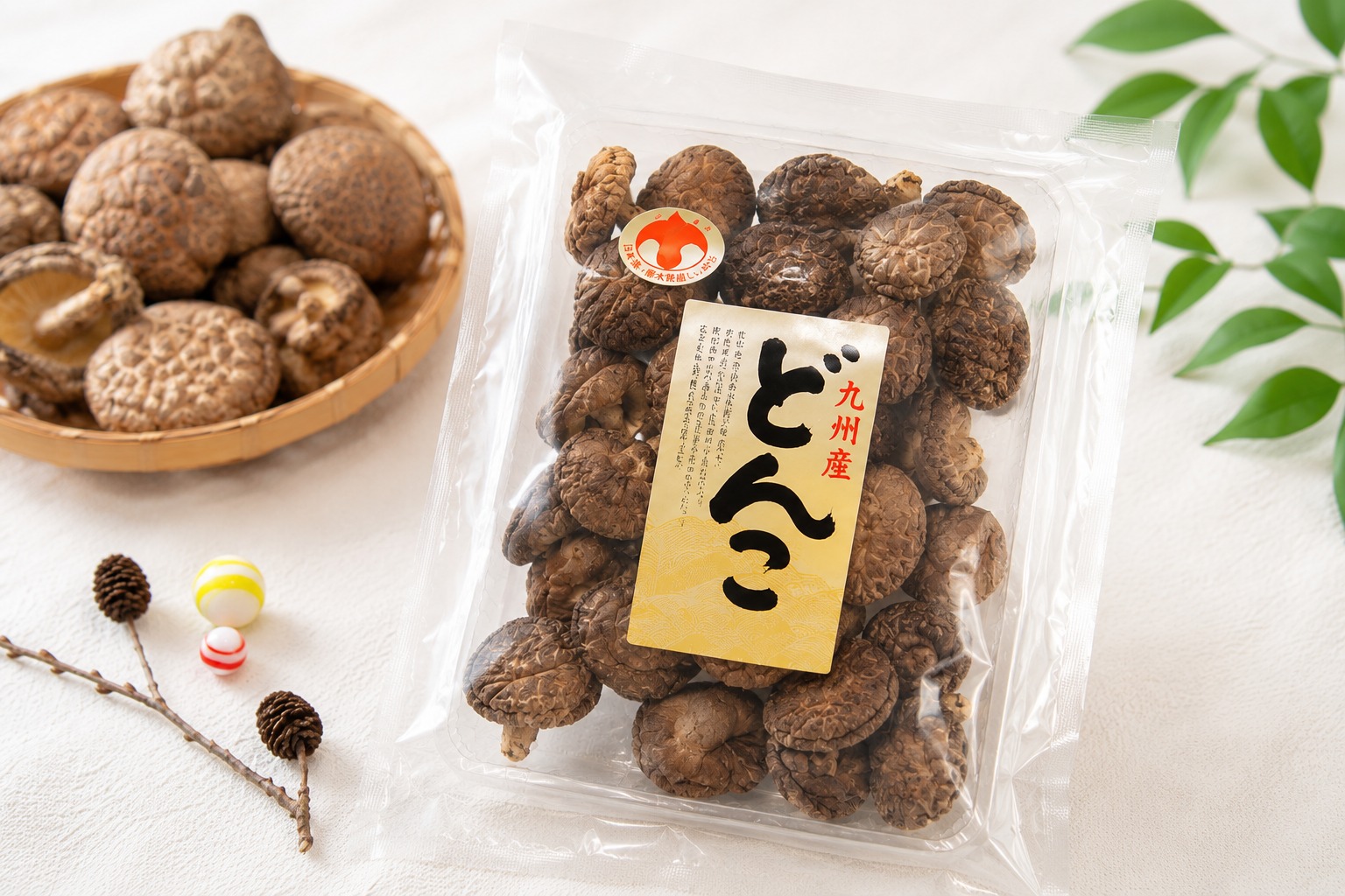 九州産 原木栽培 どんこ椎茸 95g