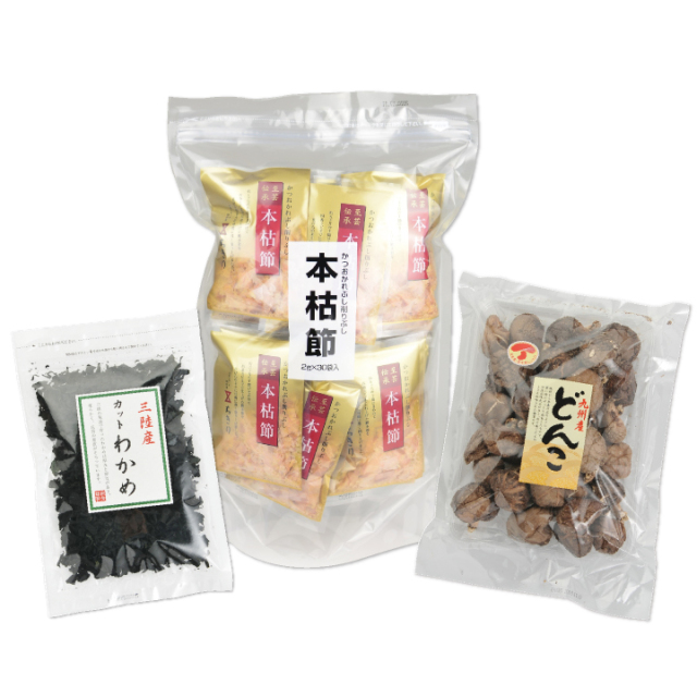 天満大阪昆布　乾物セット　本枯節　どんこ　わかめ