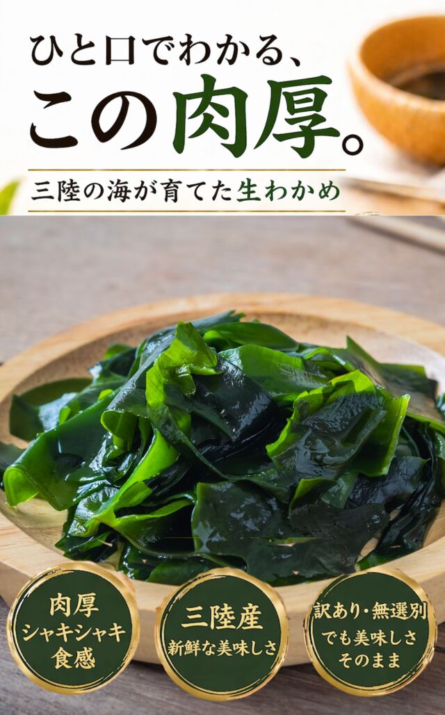天満大阪昆布 訳あり三陸産生わかめ500ｇ