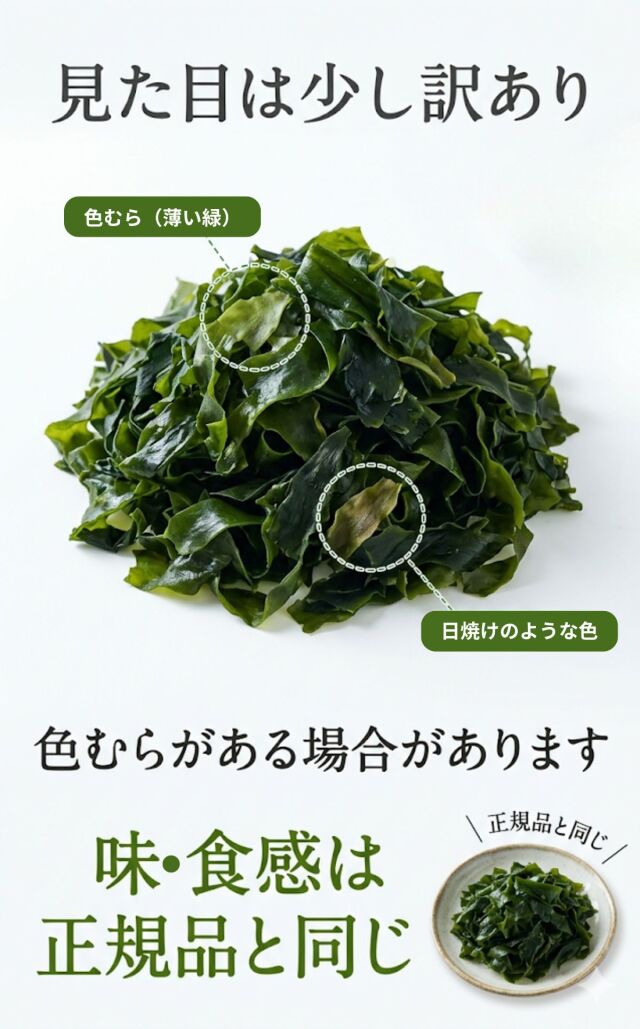天満大阪昆布 訳あり三陸産生わかめ500ｇ