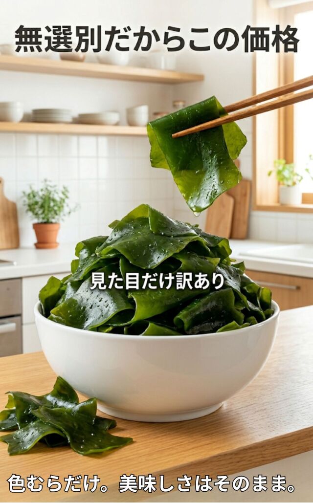 天満大阪昆布 訳あり三陸産生わかめ500ｇ